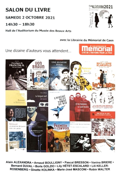 Ein erster Roman, der das Museum für die Erinnerung an den Krieg von Caen Normandie in sein Sortiment aufgenommen hat und ausdrücklich weiterempfehlt